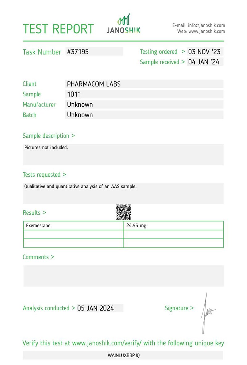 Exos - Jano Test